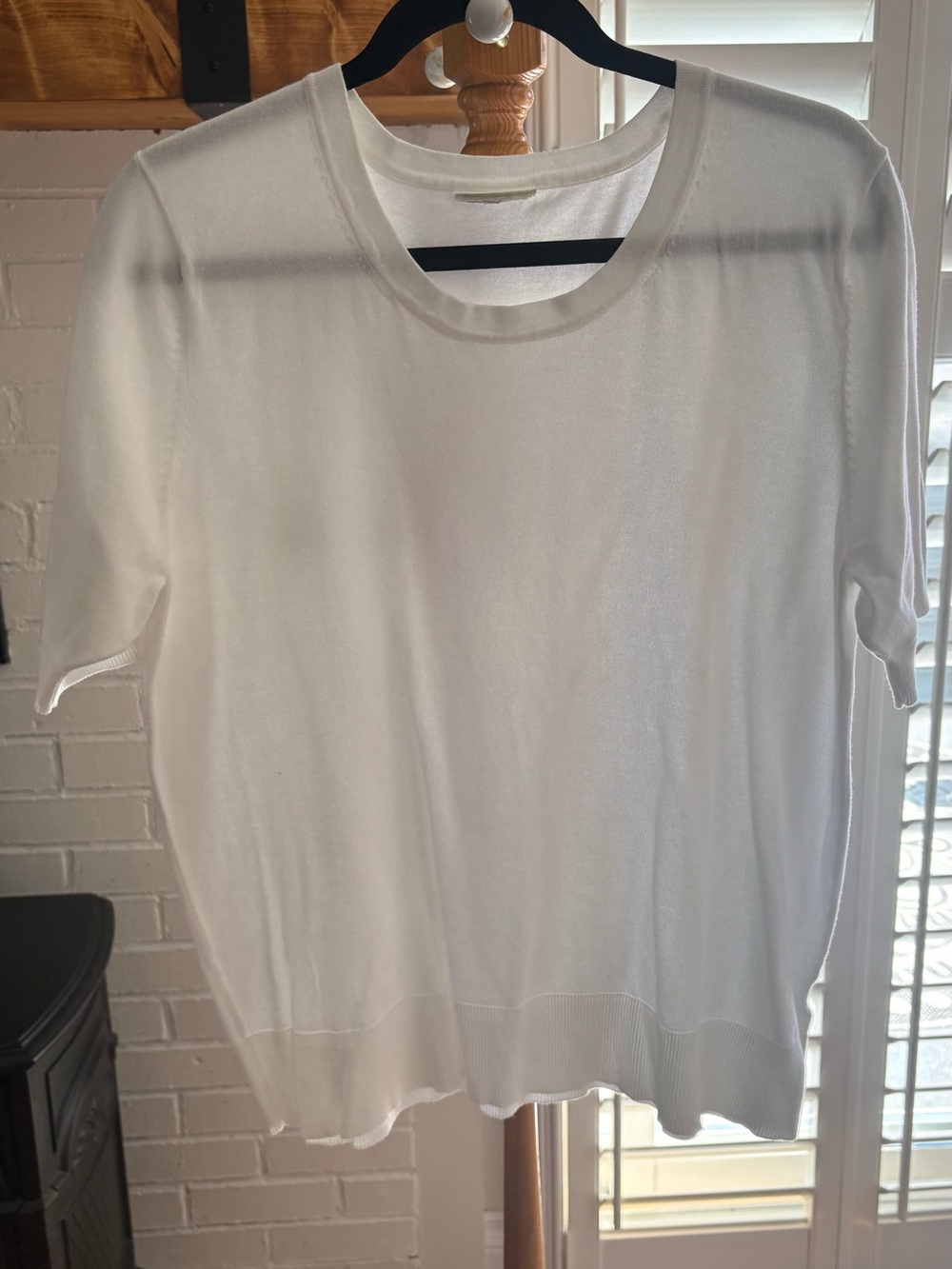Women's Lightweight Crewneck Sweater - White